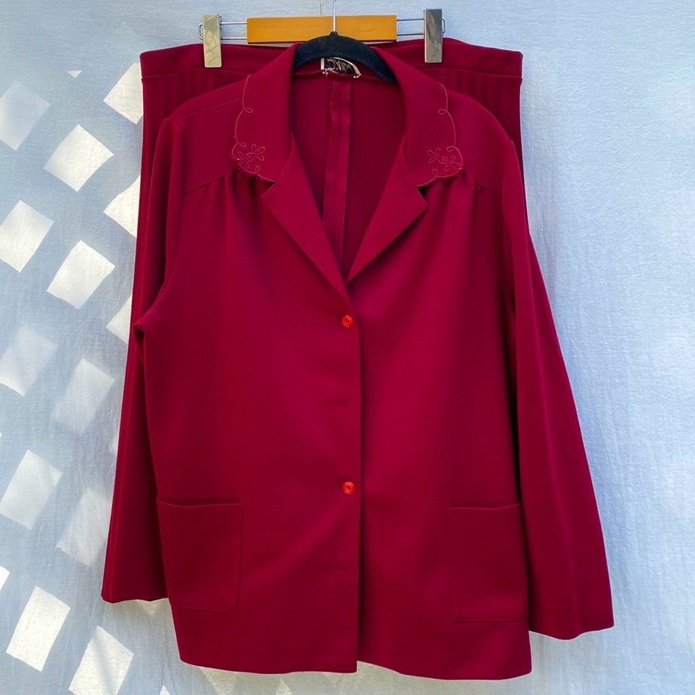 Vintage D’Allaid’s Blazer With Skirt Set